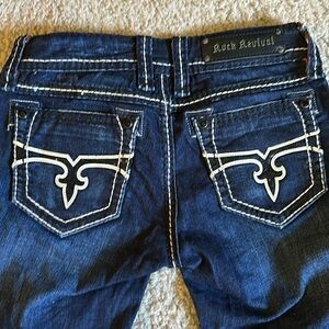 Women rock revival boot cut jeans